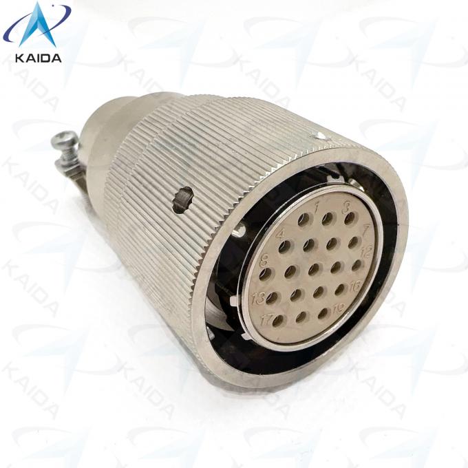 YPM4 Series Plug With Sleeve Back Shell Solder Contact Type Benefit YPM4-19-2K6 Electroless Nickel YPM4 Series Circular Electrical Connector 3